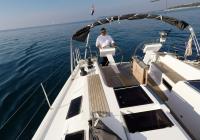 barcha a vela Hanse 505 skipper pozzetto timoni ruota doppio poppa ponte mare yacht a vela barca